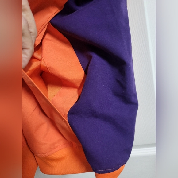 Clemson - NWOT - Knights Apparel - Orange Pullover Windbreaker  - Size 2XL - Picture 4 of 6
